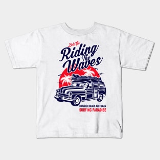 Burleigh Beach Australia Surfing Paradise Kids T-Shirt